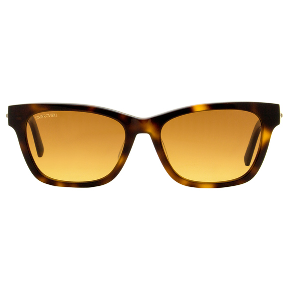 Swarovski Rectangular Sunglasses SK0374 52F Havana 53mm - Picture 2 of 2